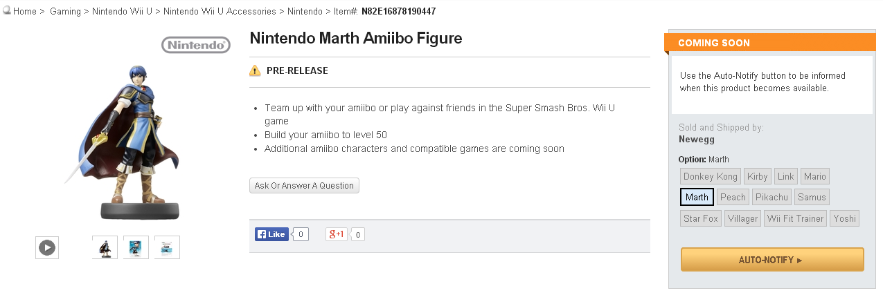 Newegg Marth Coming Soon